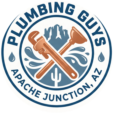 Plumbing Guys Apache Junction seal shown in the footer of the Plumber in Apache Junction page